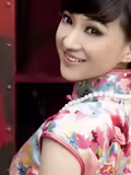 旗袍美丽似水柔情的早晨