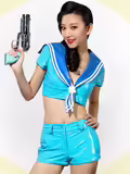 唐一菲释放性感短裙
