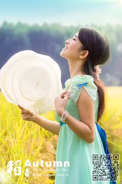 金色稻香、美女写真
