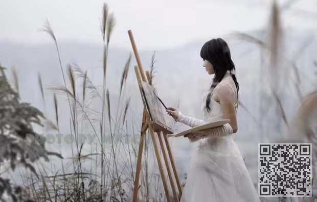 美女画家