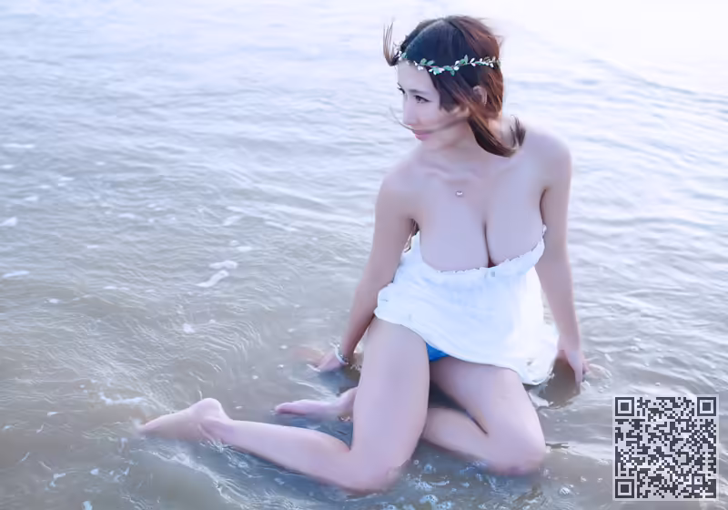 花环女神三亚海边拍摄乳房成形术、写真