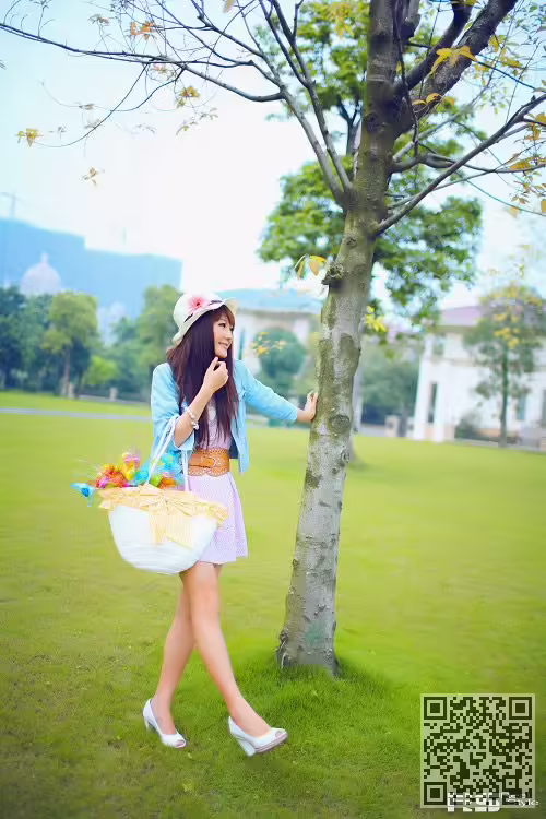 春天、美女