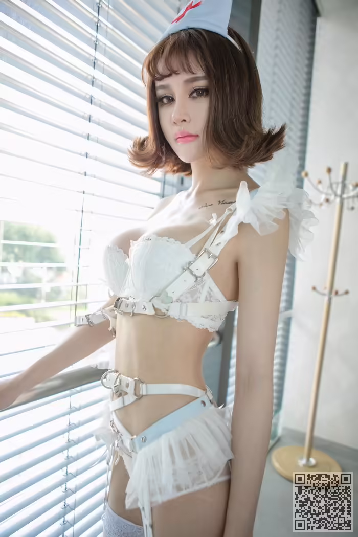 性感嫩模、青树、护士装、美乳