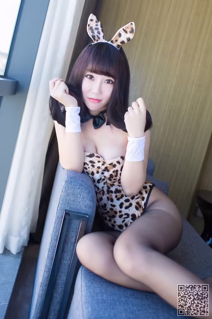 兔女郎、夏笑笑、豹纹、比基尼、诱惑