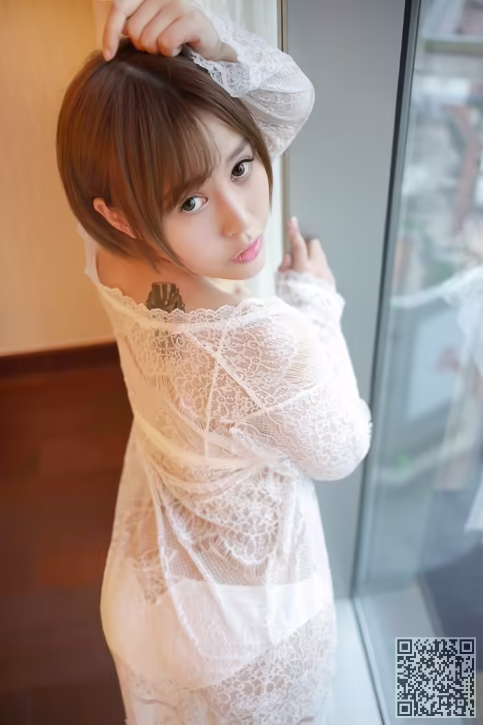 女神、艾莉、镂空、内衣、酥胸