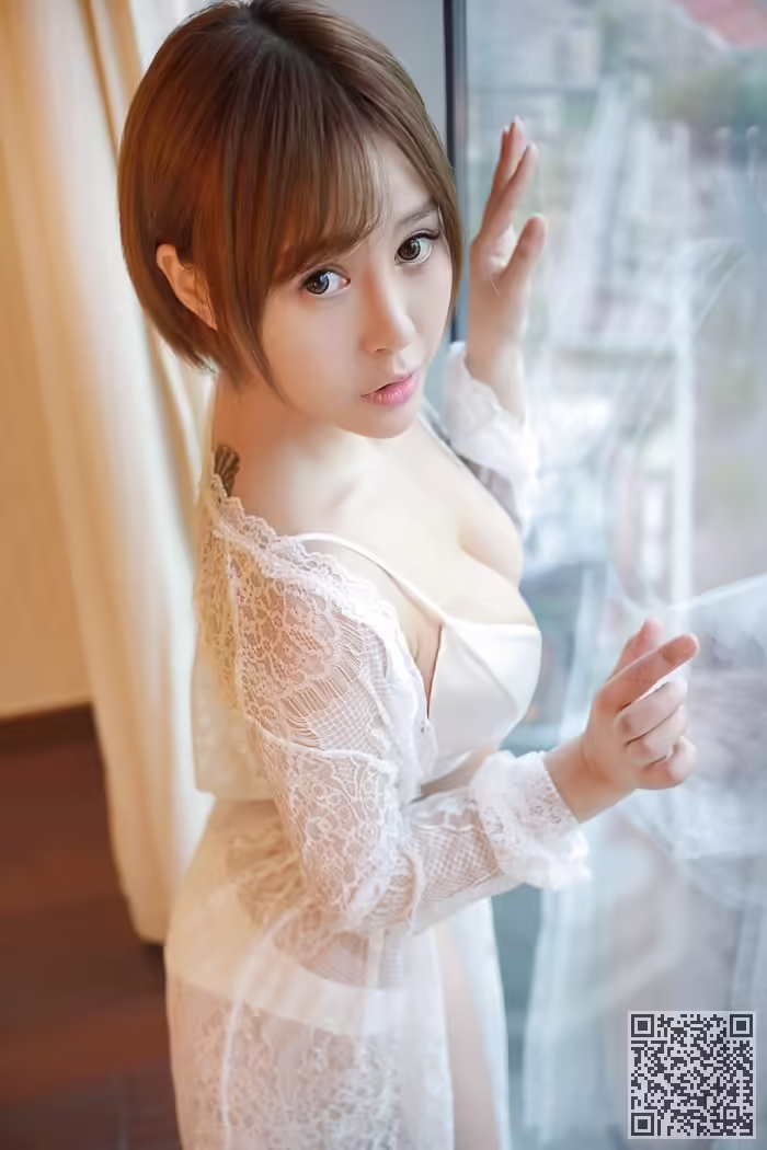 女神、艾莉、镂空、内衣、酥胸