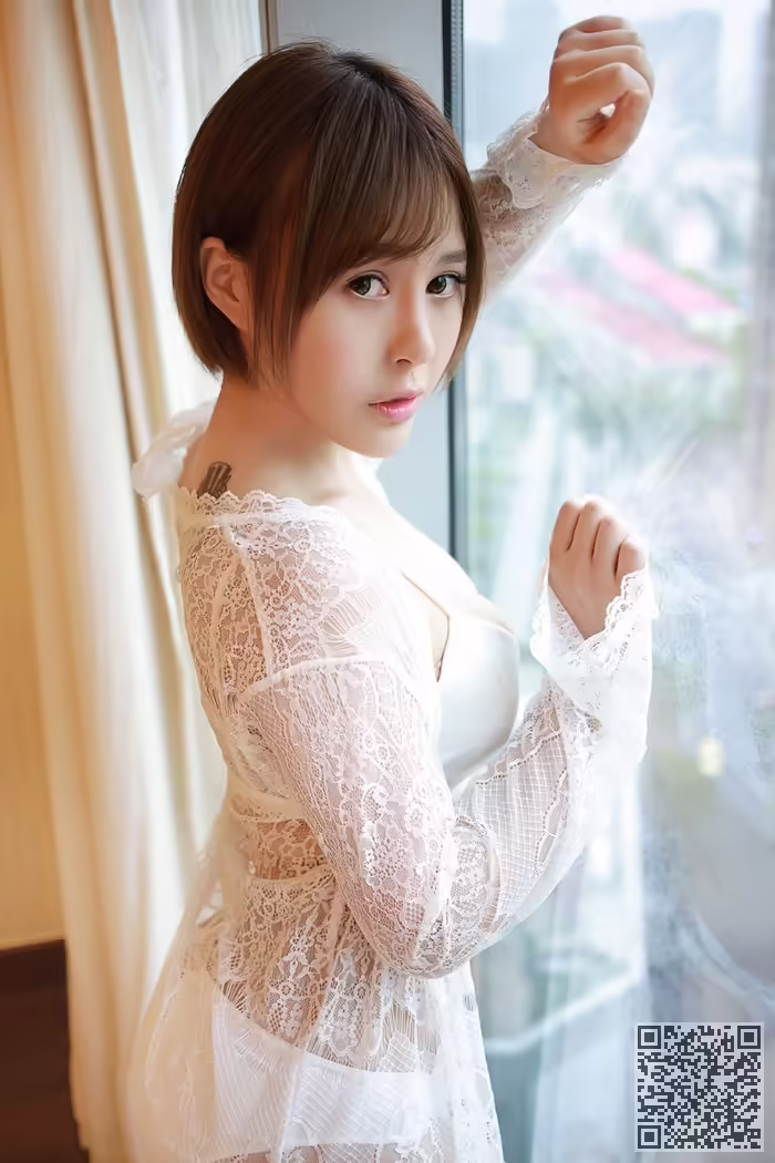 女神、艾莉、镂空、内衣、酥胸