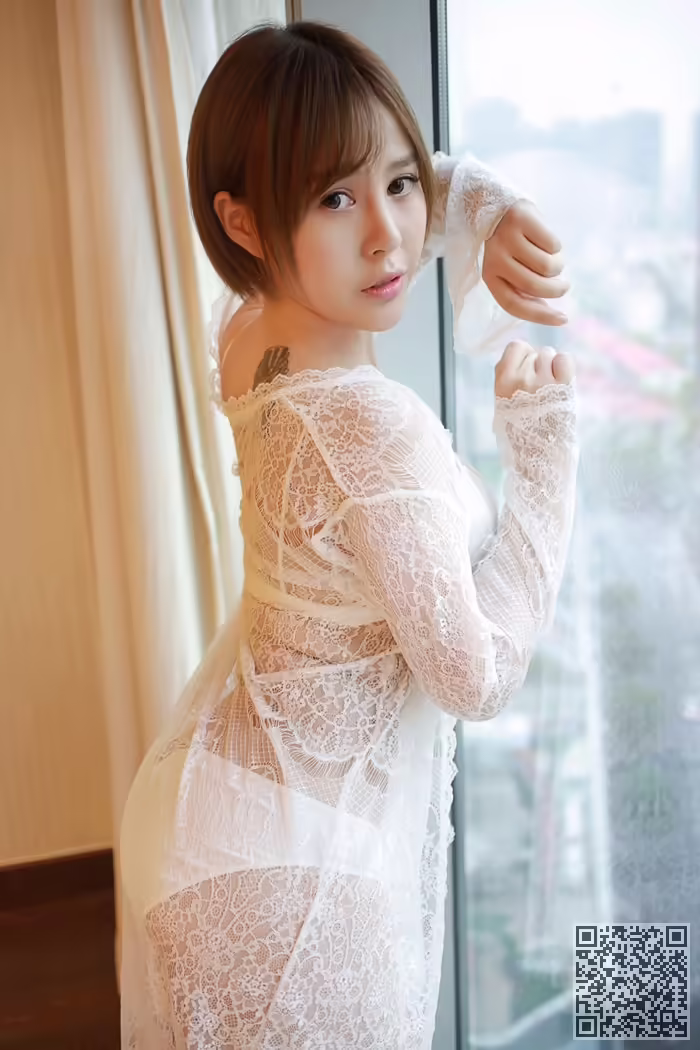 女神、艾莉、镂空、内衣、酥胸