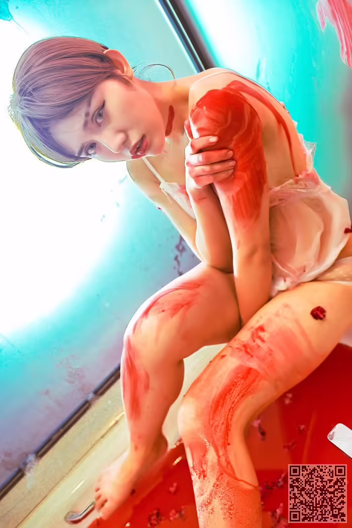 人妻、湿身、美艳