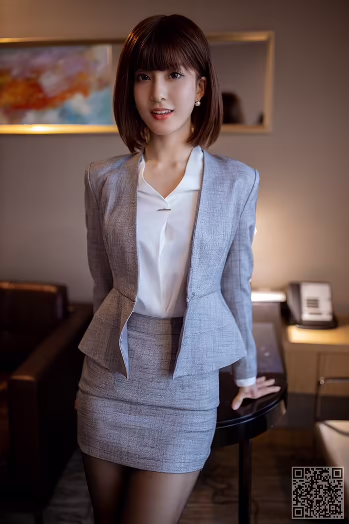 秘书、林文文、黑丝、美腿、搔首弄姿