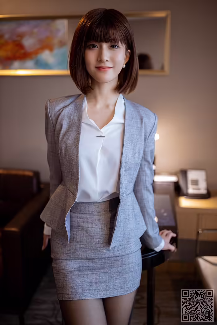 秘书、林文文、黑丝、美腿、搔首弄姿