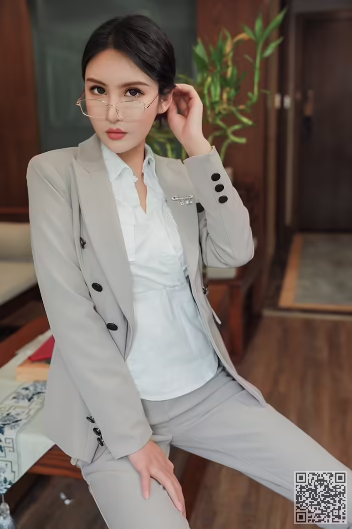 秘书、Emily、丝袜、包臀、酥胸