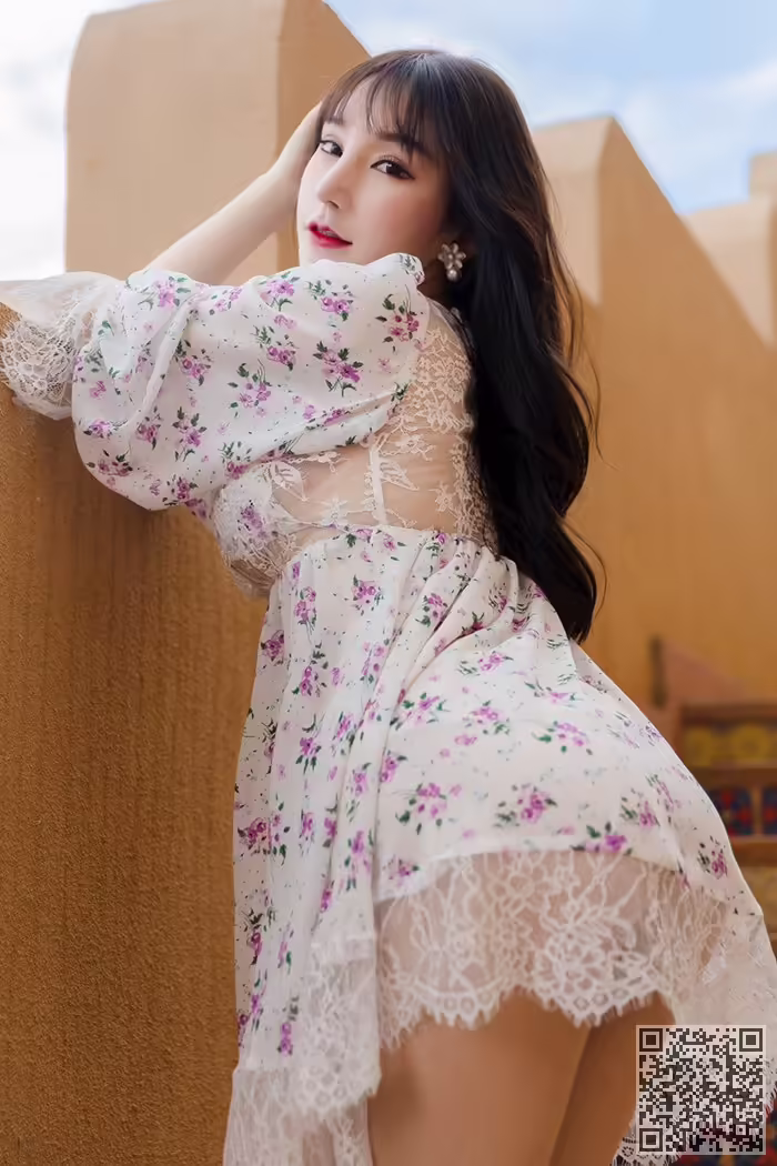 玉女、周于希、蕾丝、撅臀
