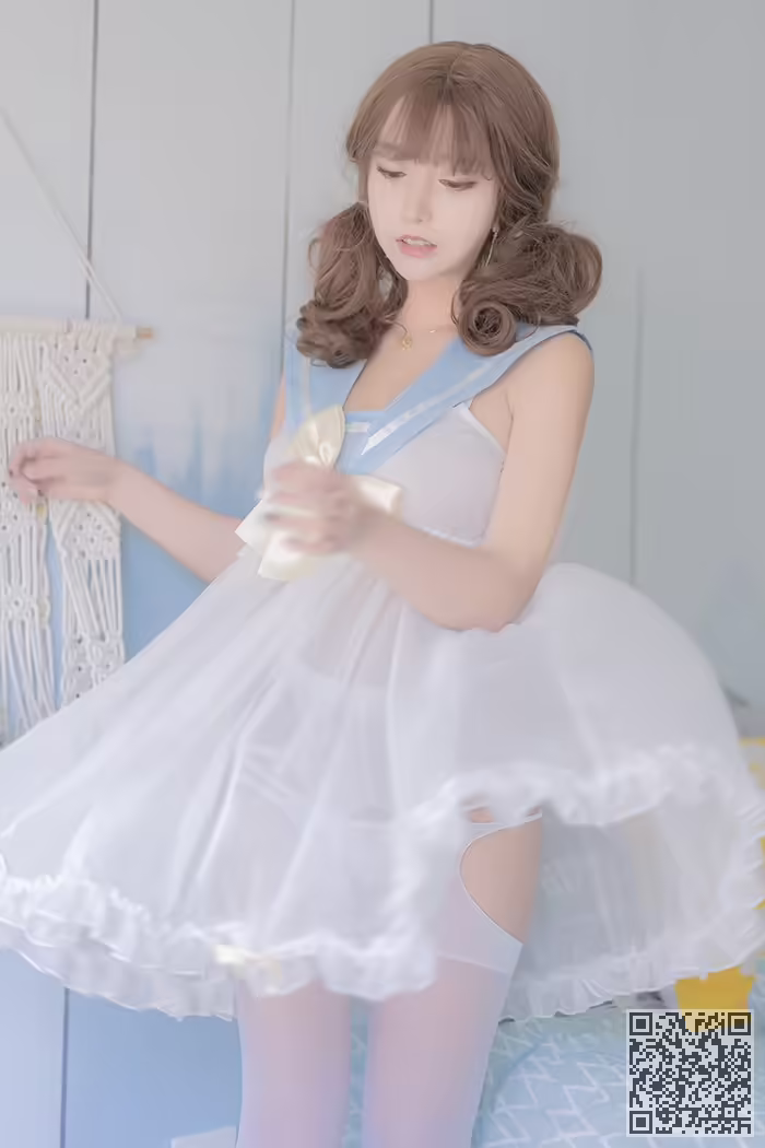 宅男女神、米线线、开档丝袜、美乳
