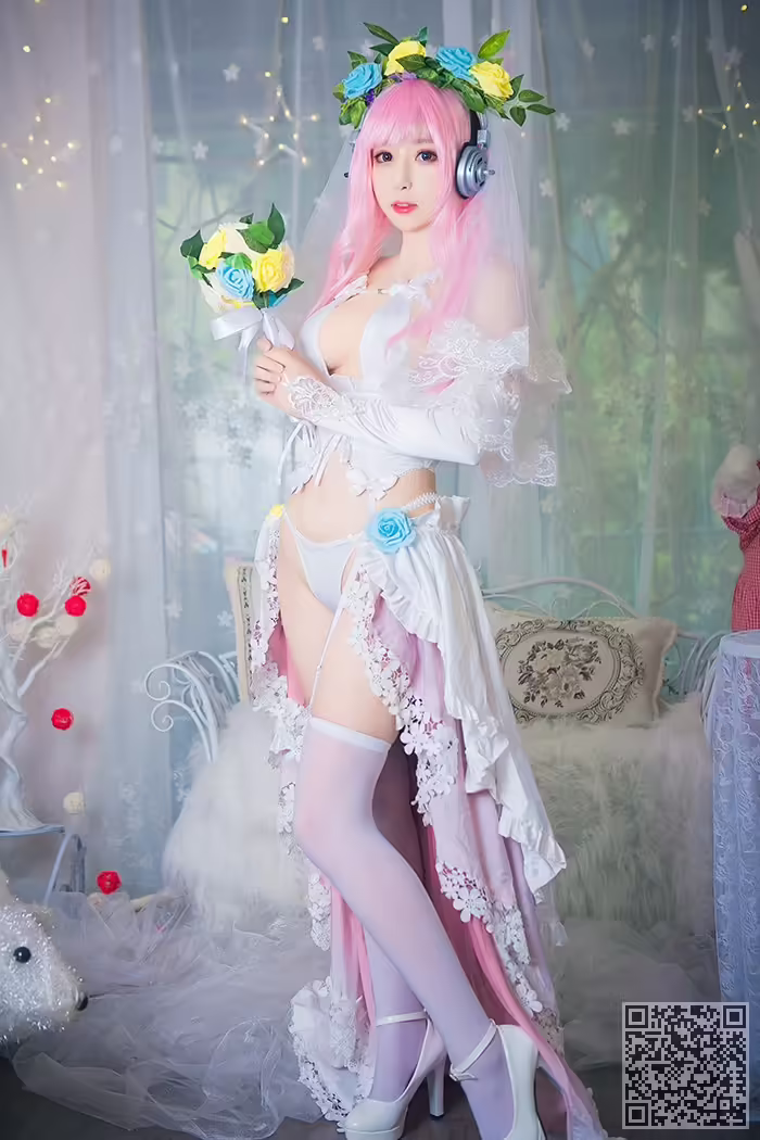 花花仙子、小酥酱、白丝、高跟、美乳、侧漏