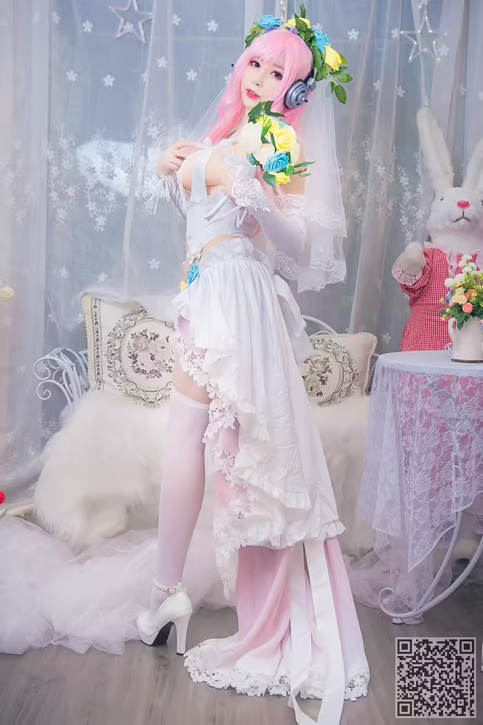 花花仙子、小酥酱、白丝、高跟、美乳、侧漏