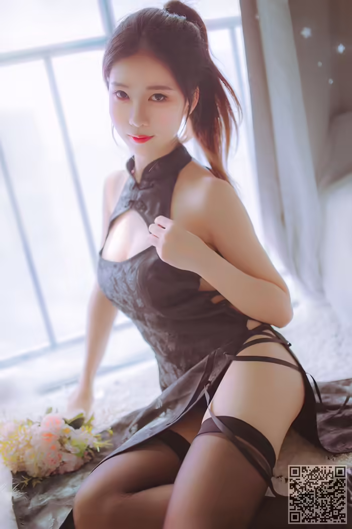 抖娘、不呆猫、旗袍、丝袜、调情