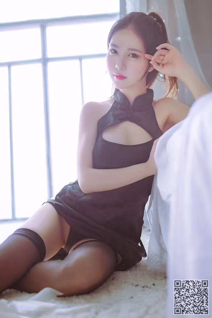 抖娘、不呆猫、旗袍、丝袜、调情