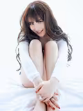 清纯美女牛仔短裤长发照