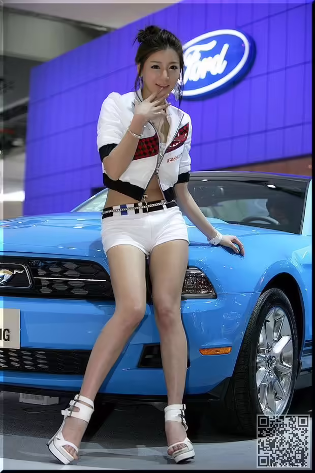 韩国、丝袜、性感、车模