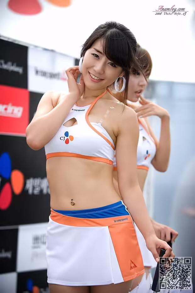 韩国、极品车模