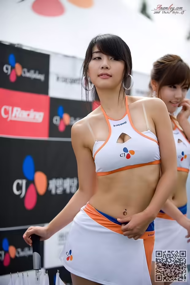 韩国、极品车模