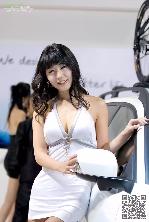 韩国、极品车模