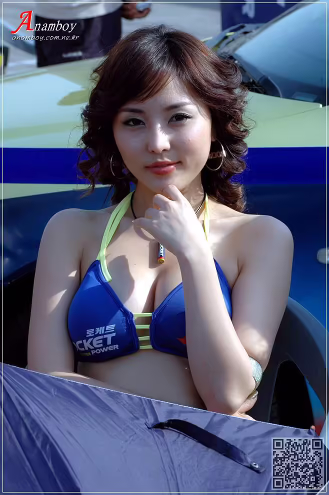 韩国、车模