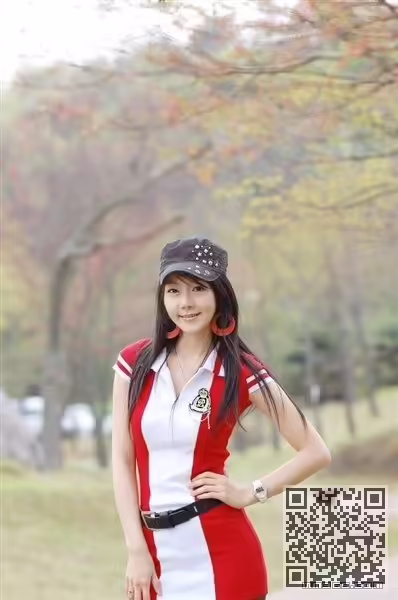 韩国、美女、性感车模、严智言