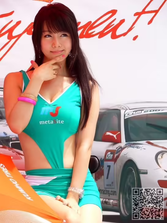 韩国、美女、性感车模、严智言