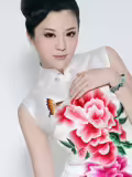 美丽只是晓曦牡丹丝绸旗袍