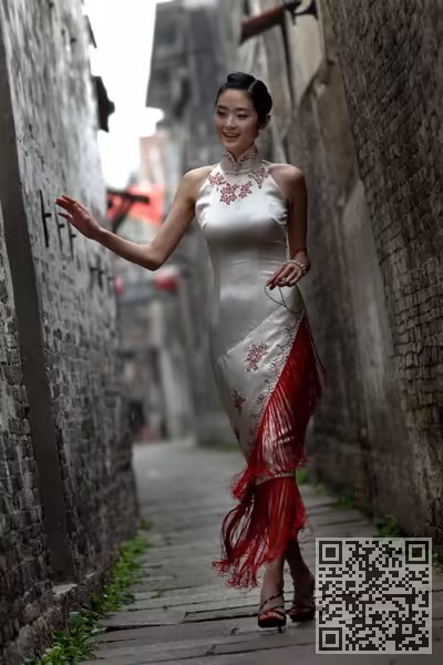 中国、美女、明星、旗袍