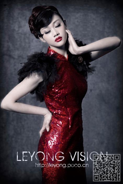 韩国模特、柳智慧、旗袍