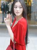 超级红模型珍妮街头摄影