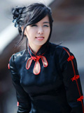 韩国ryu ji-hye风情旗袍展示模型