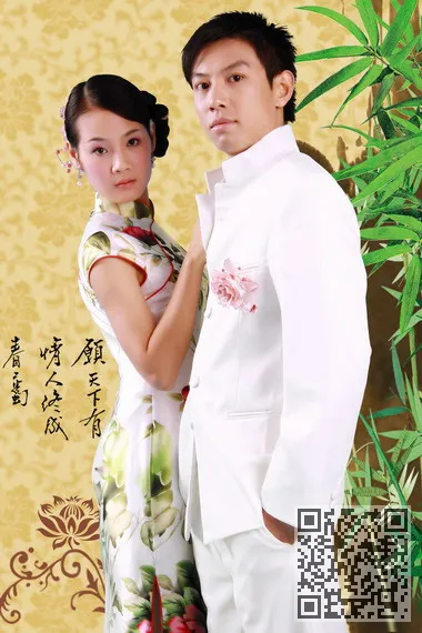 美丽的旗袍摄影:最近、蝶恋花