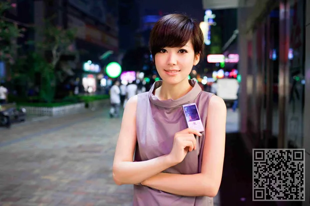 手机质量的美、手机美模、气质