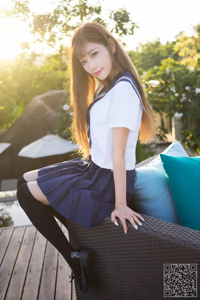 性感学生妹甜心CC制服外拍气质佳、制服、学生妹、性感