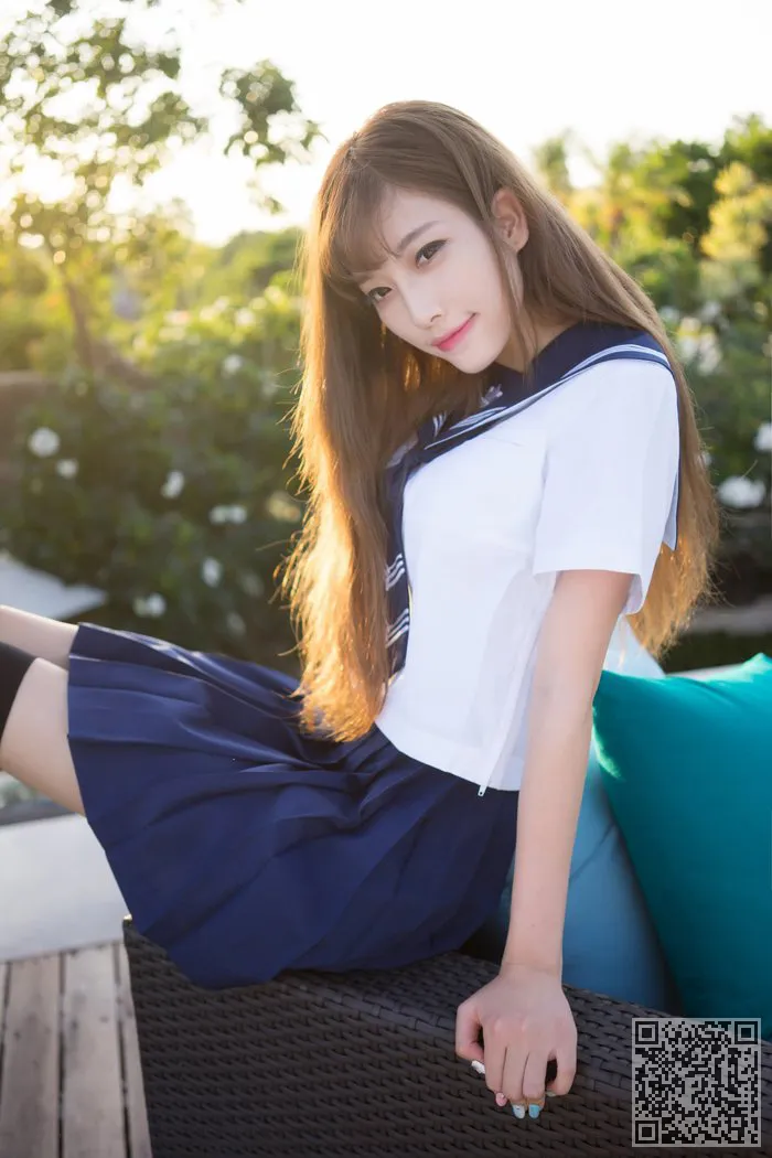 性感学生妹甜心CC制服外拍气质佳、制服、学生妹、性感
