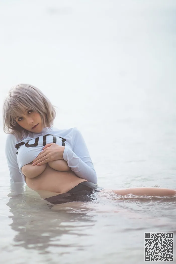 性感女孩夏天美酱岛海滩出现美丽的乳房、夏美酱、少女、巨乳